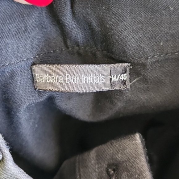 Barbara Bui Initials Washed Black Denim Side Zipper Pants M w28 D4 - Picture 7 of 14